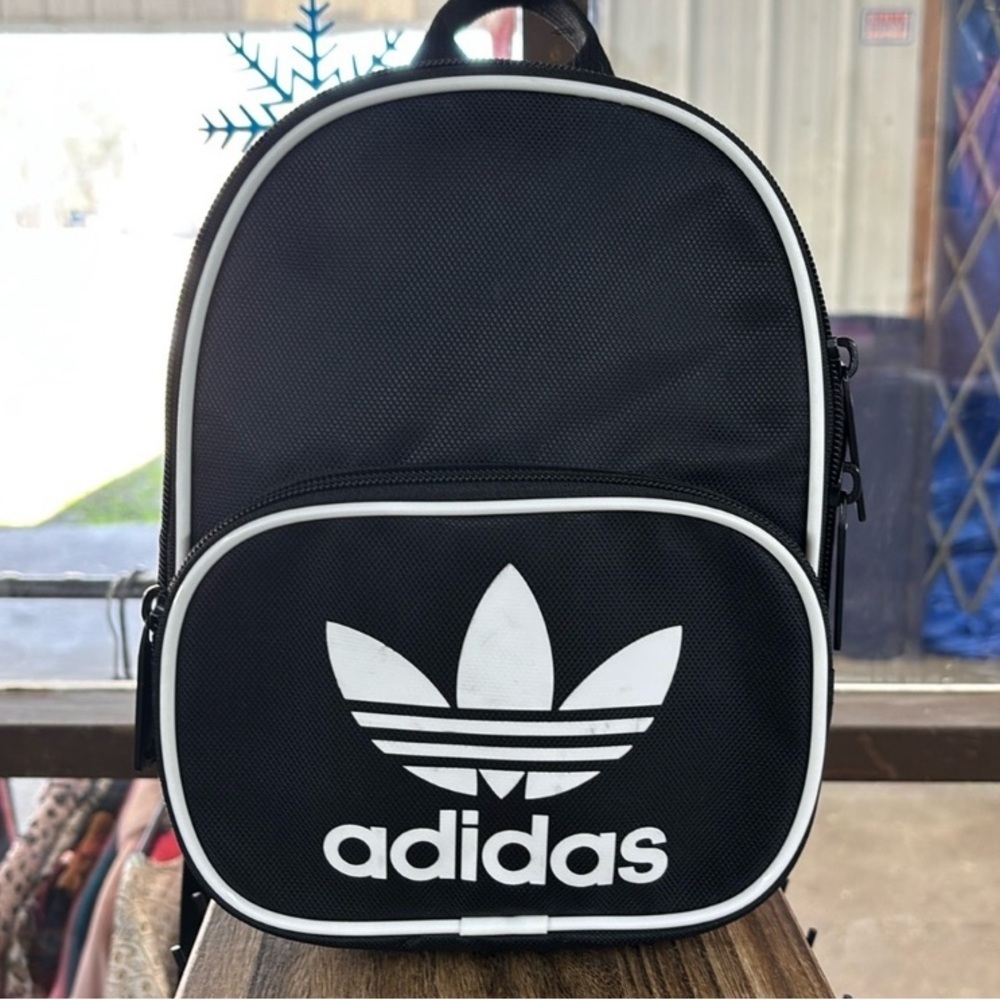 ADIDAS Black and White Mini Backpack, NWOT - Picture 4 of 5